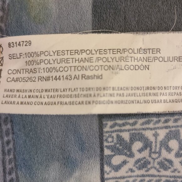 Point Zero Denim & Patchwork Long Sleeve Blouse - Small - Picture 10 of 10